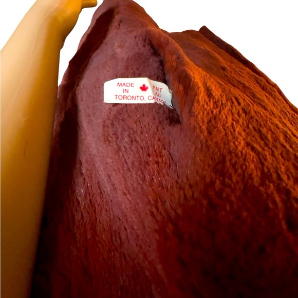 VINTAGE RED-DYED BEAVER VEST … unique fur item - Picture 2 of 6